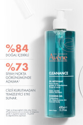 Avene Cleanance Yağlı ve Akneye Eğilimli Ciltler İçin Temizleme Jeli 400 ml - 13