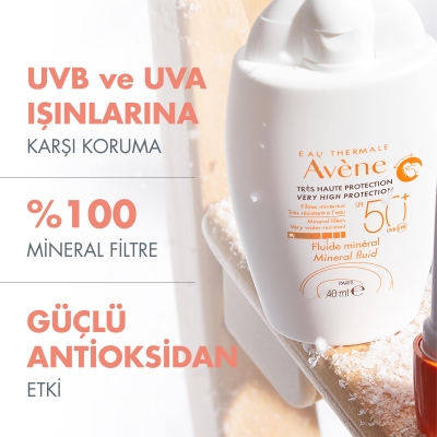 Avene Fluide Mineral Güneş Koruyucu Krem SPF50+ 40 ml - 9