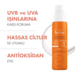 Avene Güneş Koruyucu SPF30+ Sprey 200 ml - 9