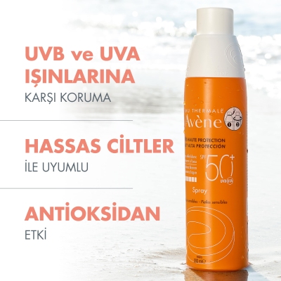 Avene Güneş Koruyucu SPF50+ Sprey 200 ml - 10