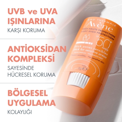 Avene Hassas Bölgeler Için SPF50 Güneş Koruyucu Stick 8 gr - 9