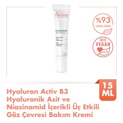 Avene Hyaluron Actıv B3 Üçlü Düzeltici Göz Çevresi Bakımı 15 ml - 2