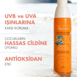 Avene Sun Care SPF50+ Çocuklar Için Sprey 200 ml - 9
