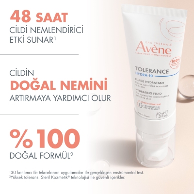 Avene Tolerance Hydra-10 Hydrating Fluid Krem 40 ml - 10