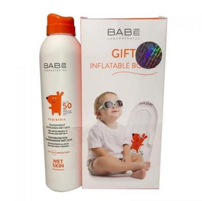 Babe Pediatric Transparan Sprey Güneş Kremi Spf 50 200 ml Şişme Bot Hediyeli - 1