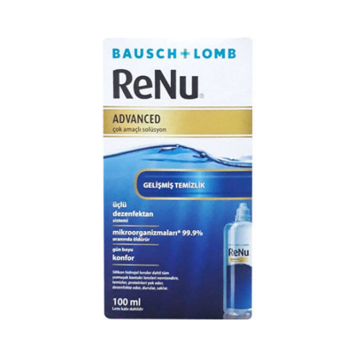 Bausch & Lomb Renu Lens Solüsyonu Advanced 100 ml(Seyahat Boy) - 1