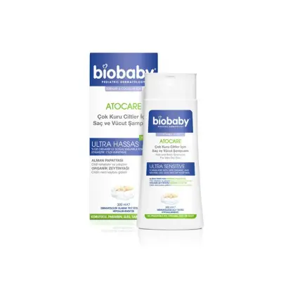 Biobaby Kuru ve Çok Kuru Ciltler İçin Saç ve Vücut Şampuanı 300 ml - 2