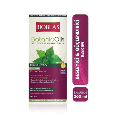Bioblas Botanic Oils Isırgan Yağlı Şampuan 360 ml - 4