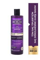 Bioblas Kafein & Biotin Saç Dökülmesi Karşıtı Şampuan 400 ml - 2