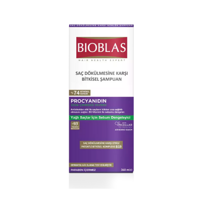 Bioblas Procyanidin Yağlı Saçlar İçin Sebum Dengeleyici Şampuan 360 ml - 2