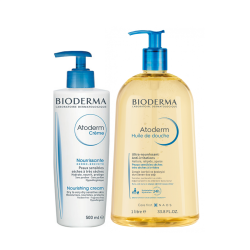Bioderma Atoderm Shower Oil + Atoderm Cream 500 ml - Bioderma