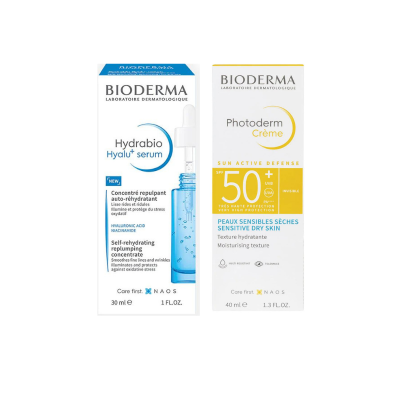 Bioderma Hydrabio Hyalu Serum 30 ml + Bioderma Photoderm Spf50+ Creme 40 ml - 1