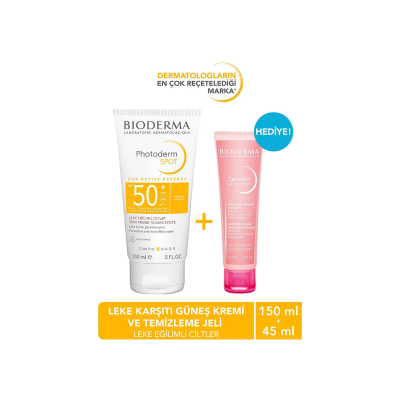 Bioderma Photoderm Spot Spf50+ 150 ml + Sensibio Foaming Gel 45 ml Hediye - 1