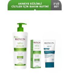 Bioxcin Acnium Akneye Eğilimli Ciltler için Bakım Rutini 3'lü Set - Bioxcin