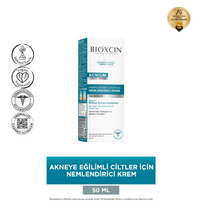 Bioxcin Acnium Sebum Dengeleyici Nemlendirici Krem 50ml - 2