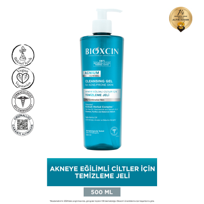 Bioxcin Acnium Sebum Dengeleyici Yüz Yıkama Jeli 500ml - 14