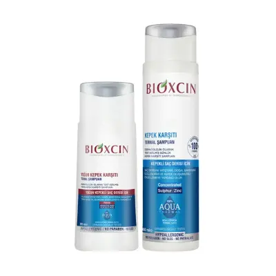 Bioxcin Aqua Thermal Kepek Karşı Etkili Şampuan Seti 200 ml + 300 ml - 1