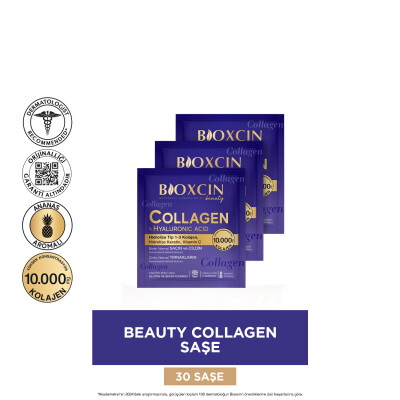 Bioxcin Beauty Collagen & Hyaluronic Acid 30 Saşe x 11 g - 2