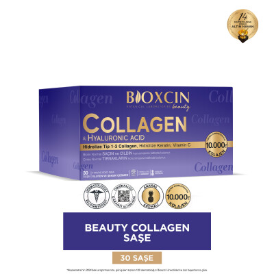 Bioxcin Beauty Collagen & Hyaluronic Acid 30 Saşe x 11 g - 8