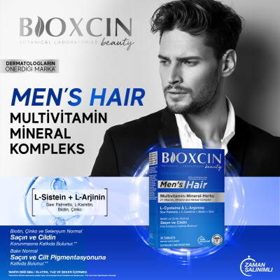 Bioxcin Beauty Men's Hair 30 Tablet - 10