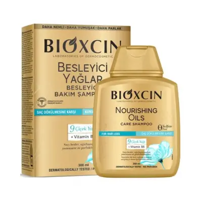 Bioxcin Besleyici Yağlar 9 Çiçek Yağı Şampuan 300 ml - 1