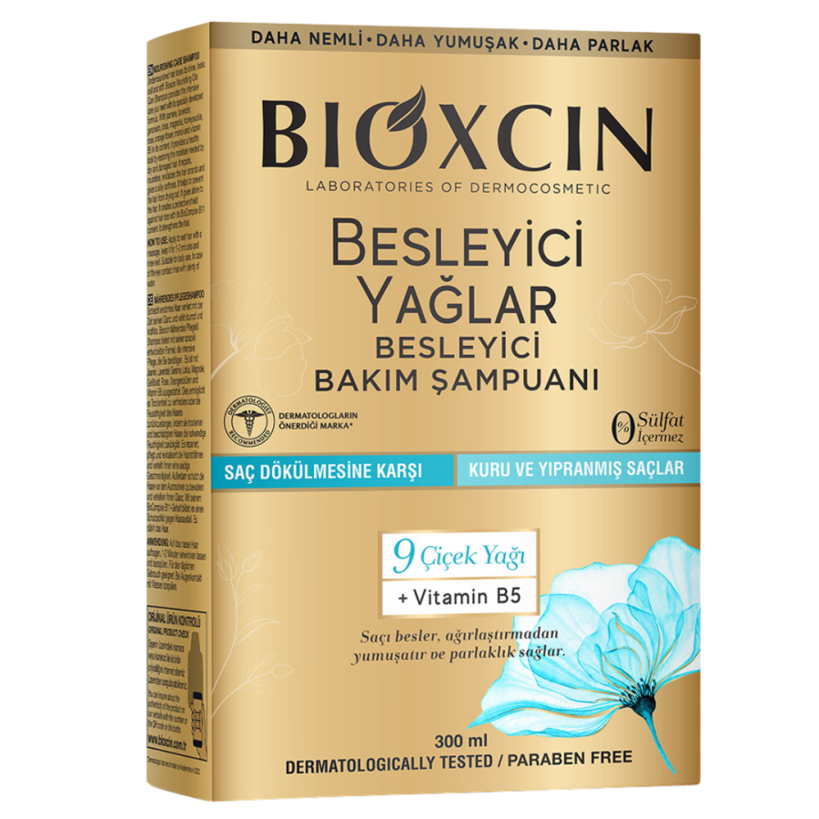 Bioxcin Besleyici Yağlar 9 Çiçek Yağı Şampuan 300 ml -1