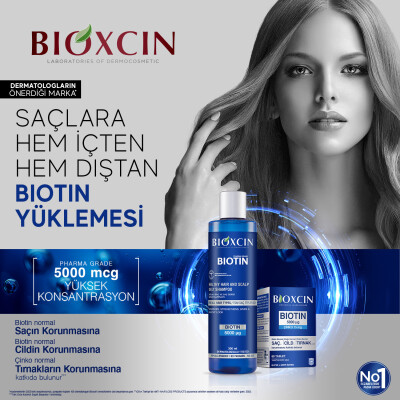 Bioxcin Biotin Şampuan 300 ml Tüm Saç Tipleri - 7