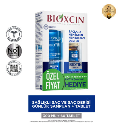 Bioxcin Biotin Tablet 5000 Mg Biotin Şampuan 300ml Hediye - 10