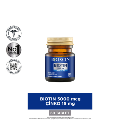 Bioxcin Biotin Tablet 5000 Mg Biotin Şampuan 300ml Hediye - 13