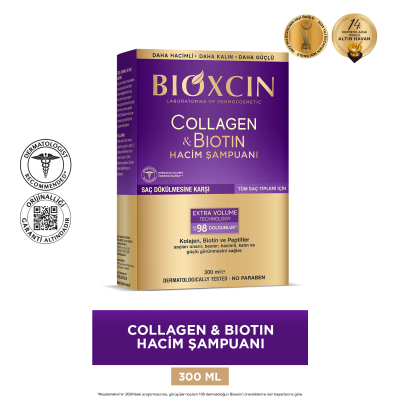 Bioxcin Collagen & Biotin Hacim Şampuanı 300 ml - 3 AL 2 ÖDE - 9