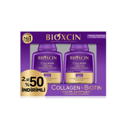 Bioxcin Collagen & Biotin Şampuan 300 ml x 2 adet - 2.si %50 İndirimli - 1
