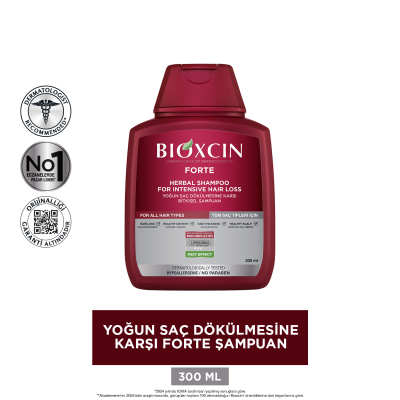 Bioxcin Forte Saç Dökülmesine Karşı Bakım Şampuanı 300 ml - 3 AL 2 ÖDE - 12
