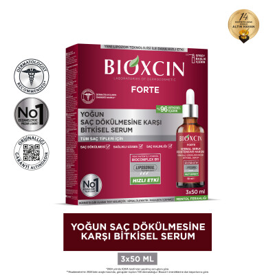 Bioxcin Forte Yoğun Saç Dökülmesine Karşı Bitkisel Serum 3x50ml - 5
