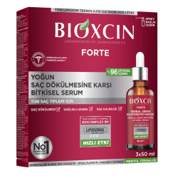 Bioxcin Forte Yoğun Saç Dökülmesine Karşı Bitkisel Serum 3x50ml - 1
