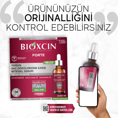Bioxcin Forte Yoğun Saç Dökülmesine Karşı Bitkisel Serum 3x50ml - 7