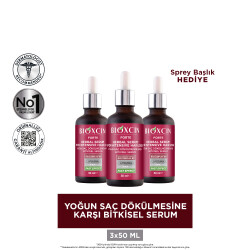 Bioxcin Forte Yoğun Saç Dökülmesine Karşı Bitkisel Serum 3x50ml - 12