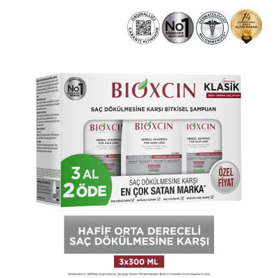 Bioxcin Genesis Kuru ve Normal Saçlar için Şampuan 3 x 300ml 3 AL 2 ÖDE - 8