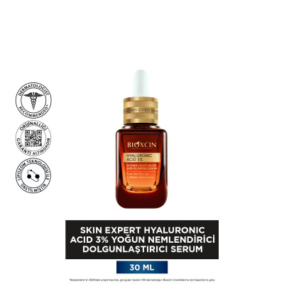 Bioxcin Hyaluronic Acid Yoğun Nemlendirici Dolgunlaştırıcı Serum 30 ml - 10