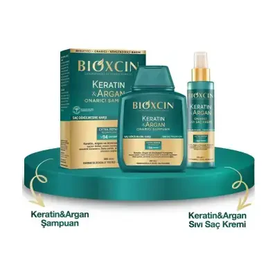 Bioxcin Keratin & Argan İkili Saç Bakım Seti - Bioxcin