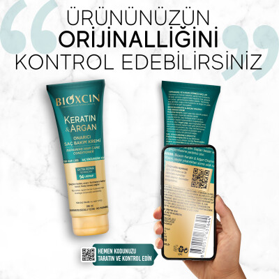 Bioxcin Keratin Argan Onarıcı Saç Bakım Kremi 250 ml - Yıpranmış Ve Hasar Görmüş Saçlar - 9