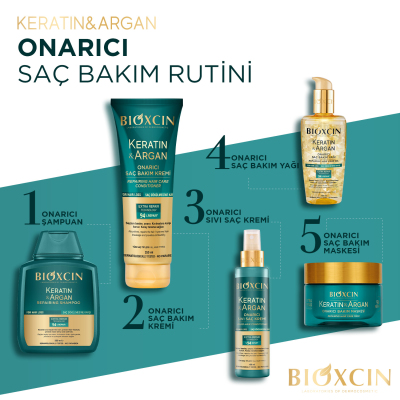 Bioxcin Keratin Argan Onarıcı Saç Bakım Kremi 250 ml - Yıpranmış Ve Hasar Görmüş Saçlar - 16