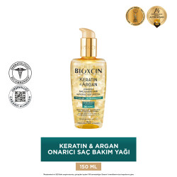 Bioxcin Keratin & Argan Onarıcı Saç Bakım Yağı 150 ml - 18