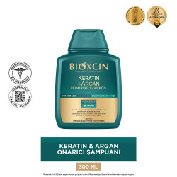 Bioxcin Keratin & Argan Onarıcı Şampuan 300 ml - Yıpranmış ve Hasar Görmüş Saçlar - 2