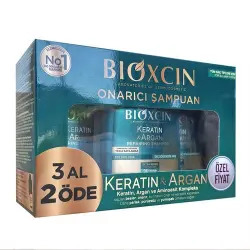 Bioxcin Keratin ve Argan Onarıcı Şampuan 300 ml - 3 AL 2 ÖDE - Bioxcin