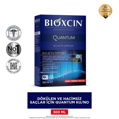 Bioxcin Quantum Normal Ve Kuru Saçlar İçin Şampuan 300ml - 9