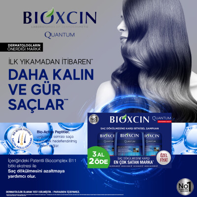Bioxcin Quantum Şampuan 3al 2öde (Kuru-Normal Saçlar) - 8