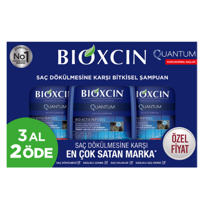 Bioxcin Quantum Şampuan 3al 2öde (Kuru-Normal Saçlar) - 1