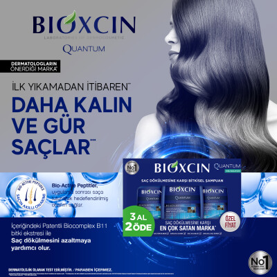 Bioxcin Quantum Şampuan 3al 2öde (Yağlı Saçlar) - 8