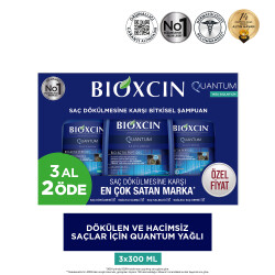 Bioxcin Quantum Şampuan 3al 2öde (Yağlı Saçlar) - 18