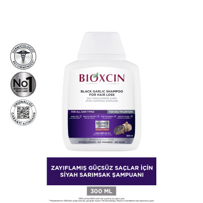 Bioxcin Saç Dökülmesine Karşı Siyah Sarımsak Şampuanı 300 ml - 2